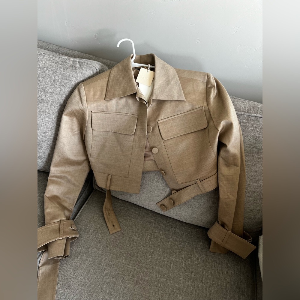 Aya Muse Cropped Jacket wool new